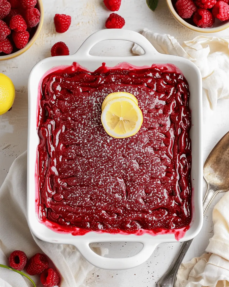 Fresh Raspberry Tiramisu