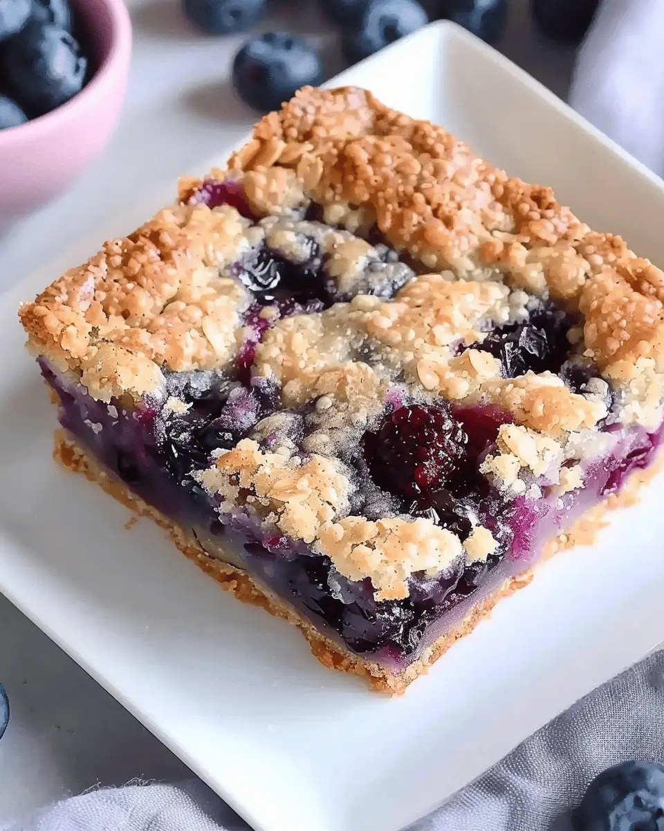 Blueberry Zucchini Bars
