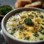 Cheddar Garlic Herb Potato Soup