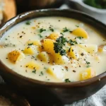 Cheddar Garlic Herb Potato Soup
