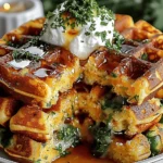 Cheddar Jalapeño Cornbread Waffles
