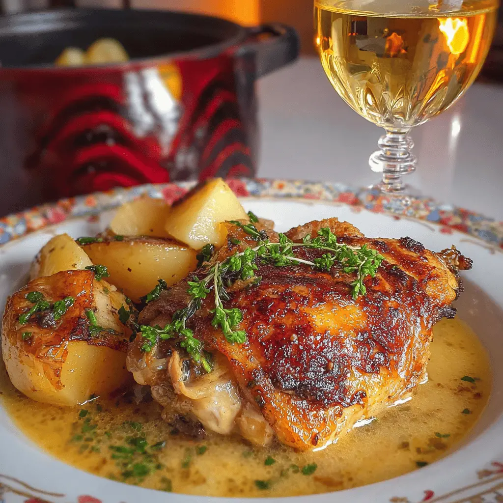 Chicken Normandy – French apple cider chicken