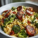Chicken Sausage and Broccoli Orzo