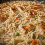 Creamy Chicken Pot Pie Orzo