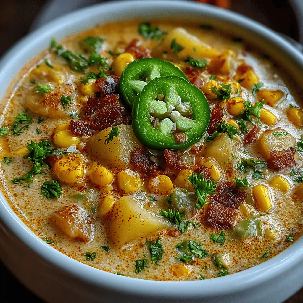 Creamy Jalapeño Corn Chowder