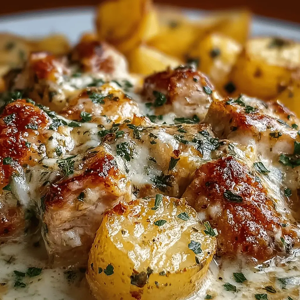 Garlic Parmesan Crockpot Chicken and Potatoes