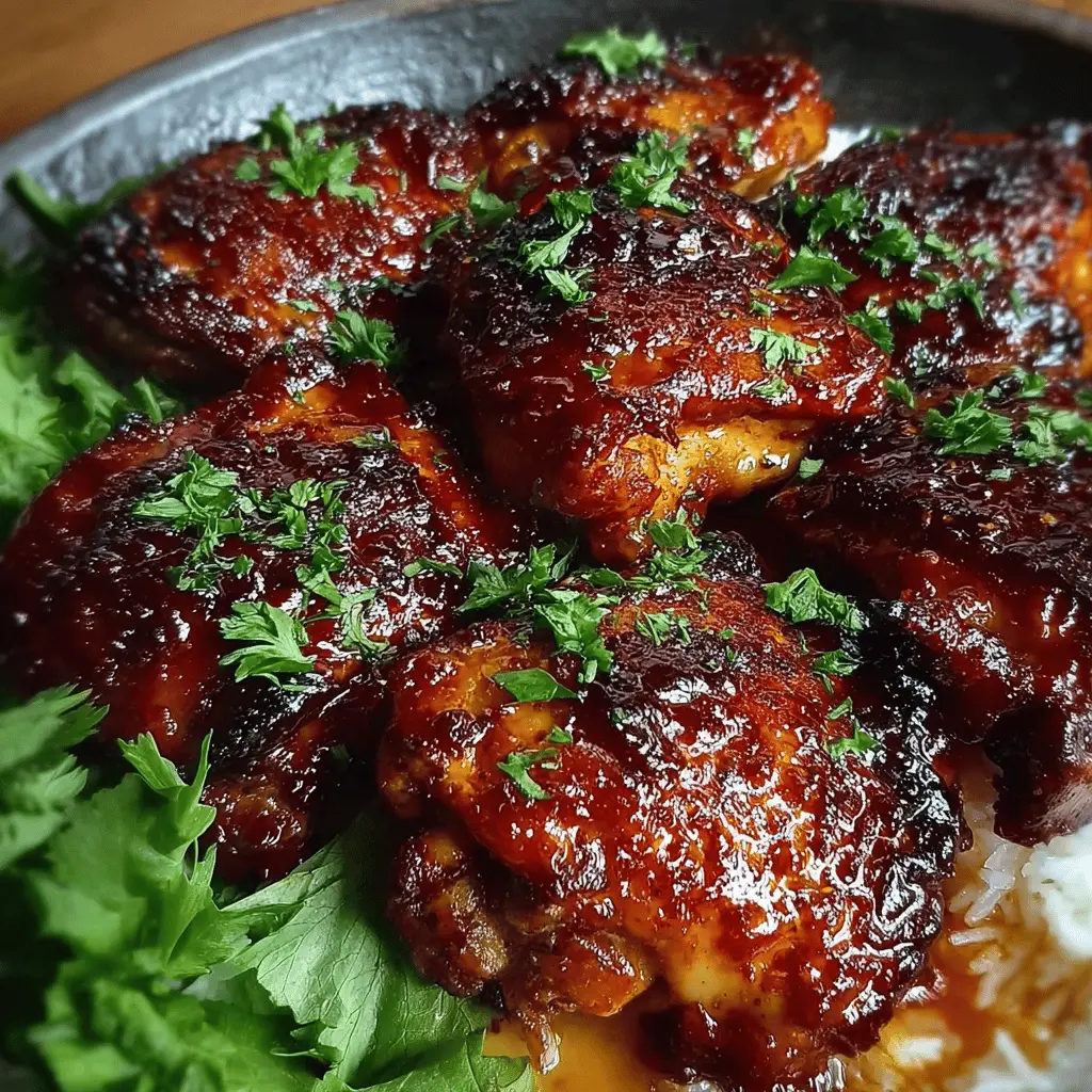 Gochujang Miso Chicken Thighs