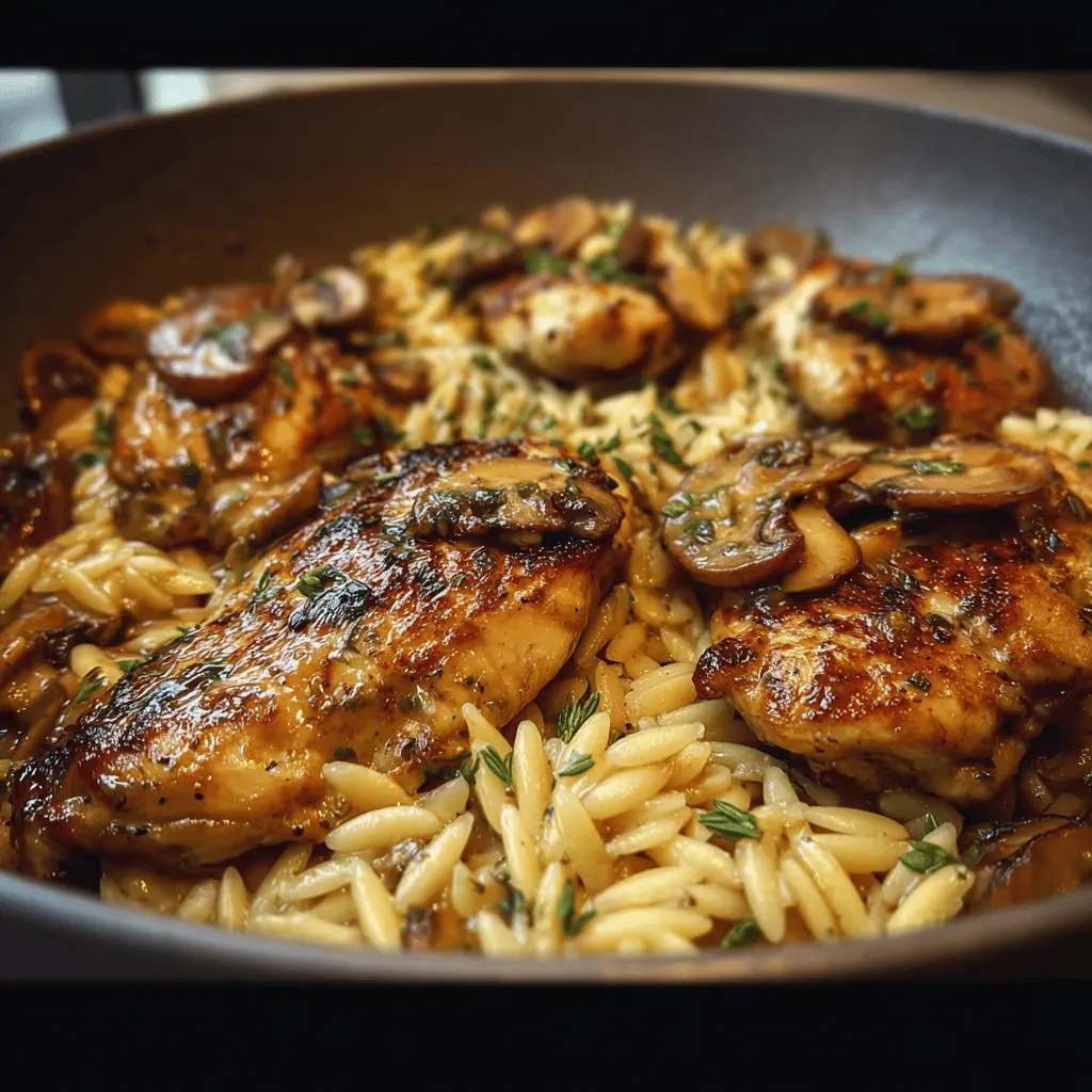 Marsala Chicken Orzo