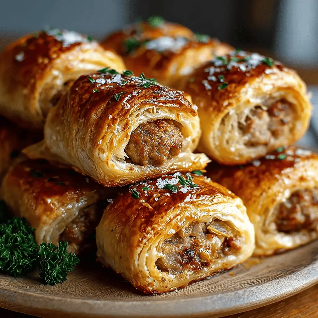 Savory French Onion Sausage Rolls