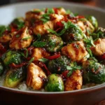Sweet Chili Chicken and Brussels Sprouts