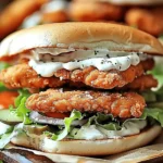Crispy Chicken Sandwich with Garlic Mayo
