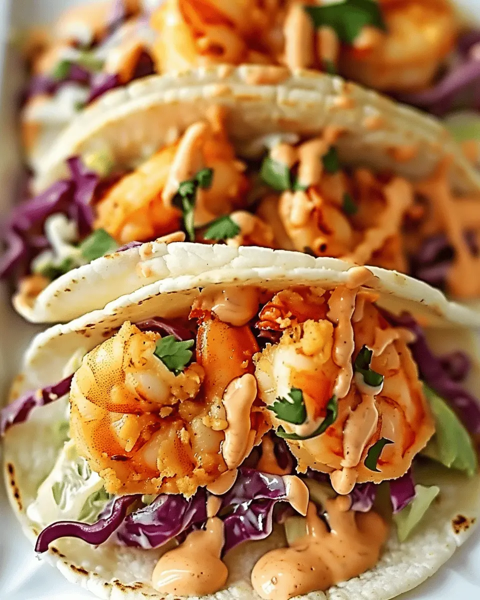 Bang Bang Shrimp Tacos