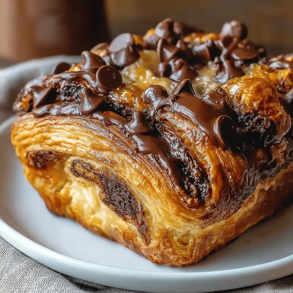 Chocolate Croissant Breakfast Bake
