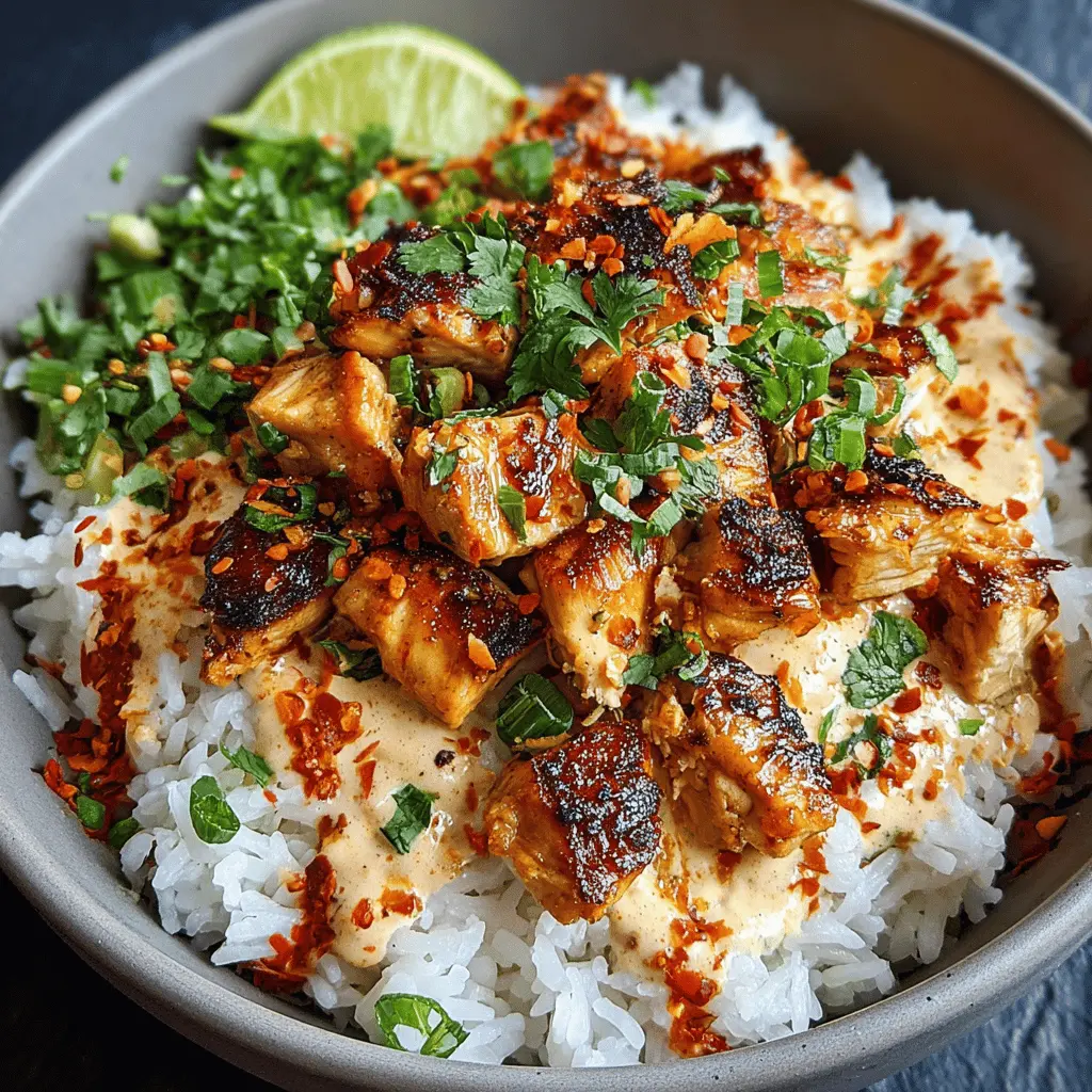 Coconut Chicken Rice Bowl