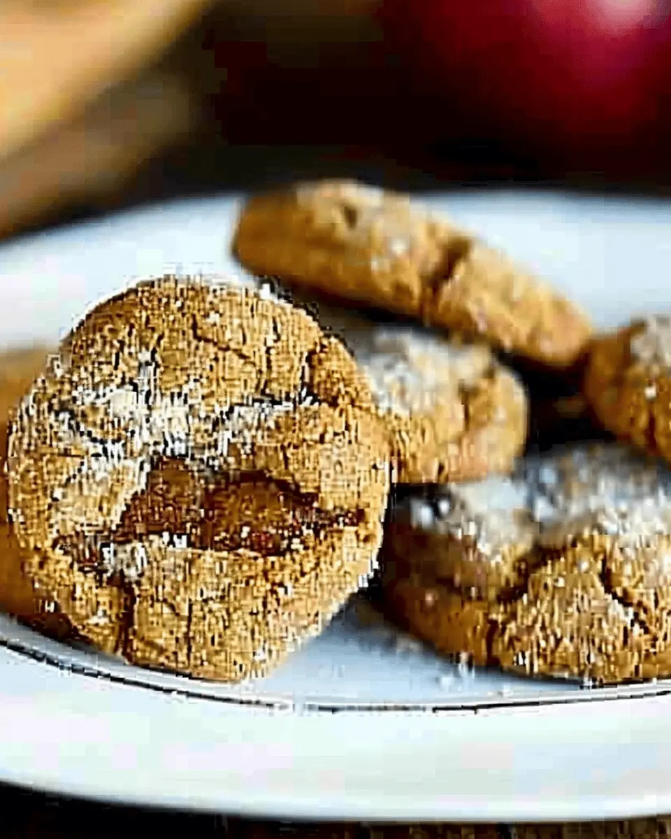 Soft Batch Apple Cider Gingersnap Cookies