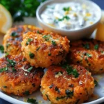 Mediterranean Lemon Chickpea Patties with Yogurt Sauce