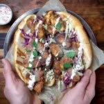 Curried Chicken, Lime Coleslaw and Mint Yoghurt