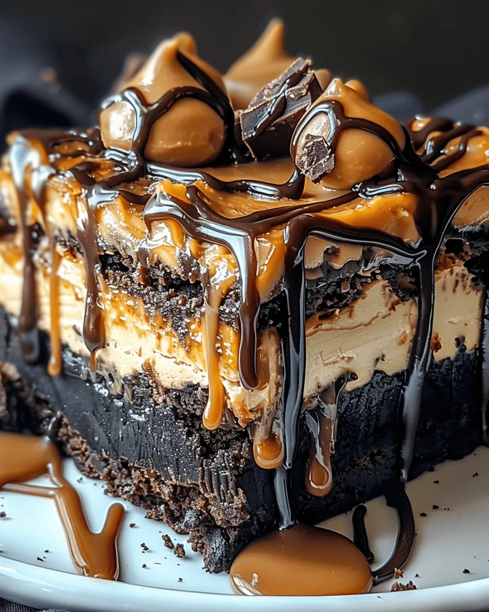 Milky Way Caramel Cheesecake Brownies