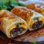 Garlic Butter Beef Cheeseburger Rollups