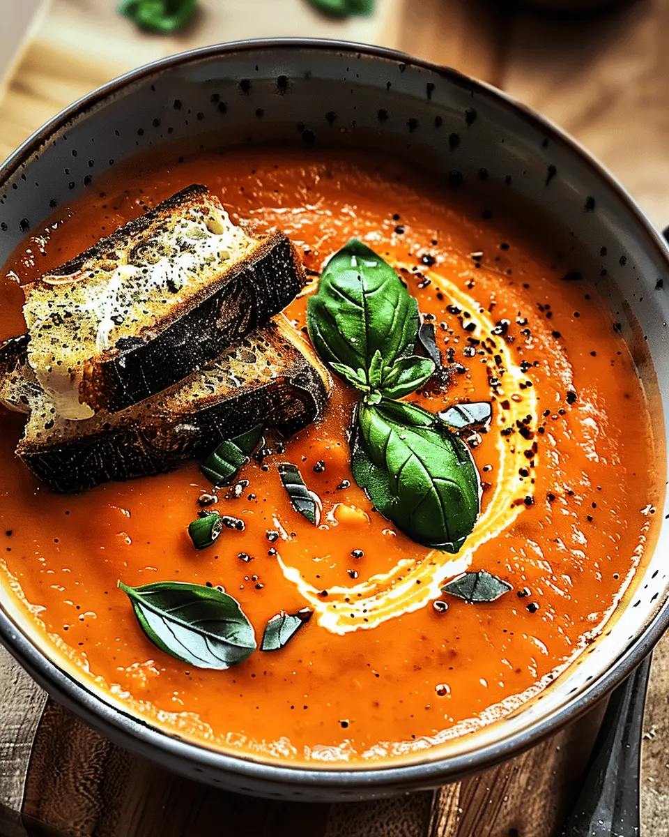 Creamy Roasted Garlic Tomato Soup