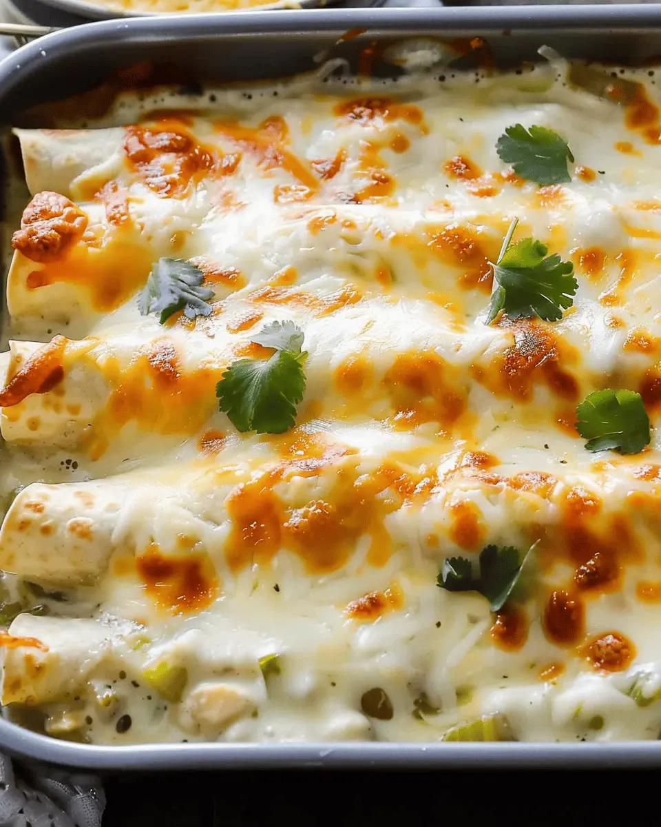 White Chicken Enchiladas