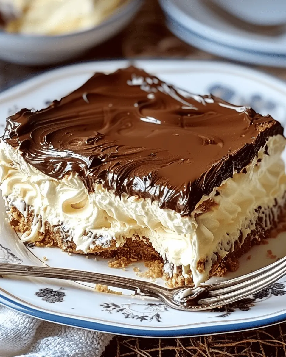 No-Bake Eclair Cake