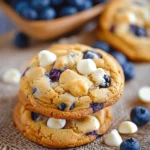 Blueberry White Chocolate Chip Cookies