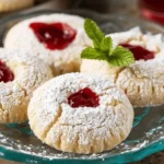 Italian Raspberry Jam Amaretti Cookies