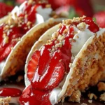 Strawberry Crunch Cheesecake Tacos