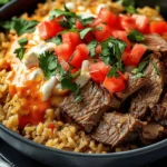 Steak Queso Rice