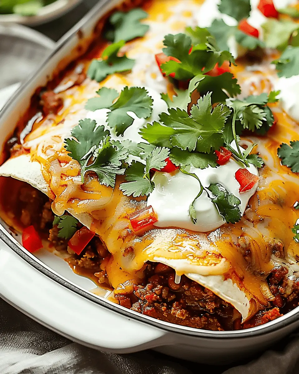 Ground Beef Enchiladas