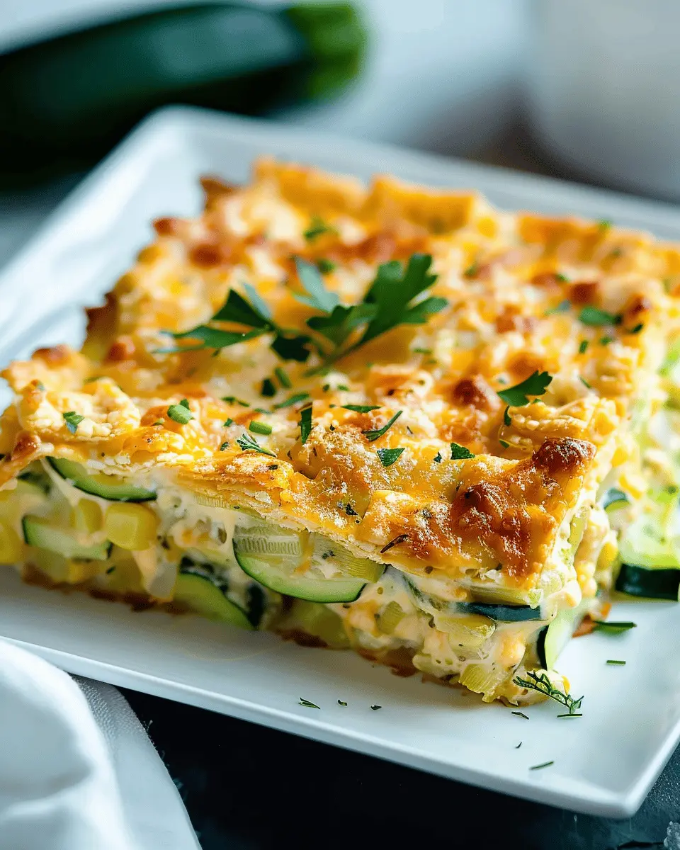 Ritz Cracker Zucchini Cheddar Casserole