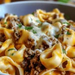 Cheesesteak Tortellini in a Rich Provolone Sauce Delight