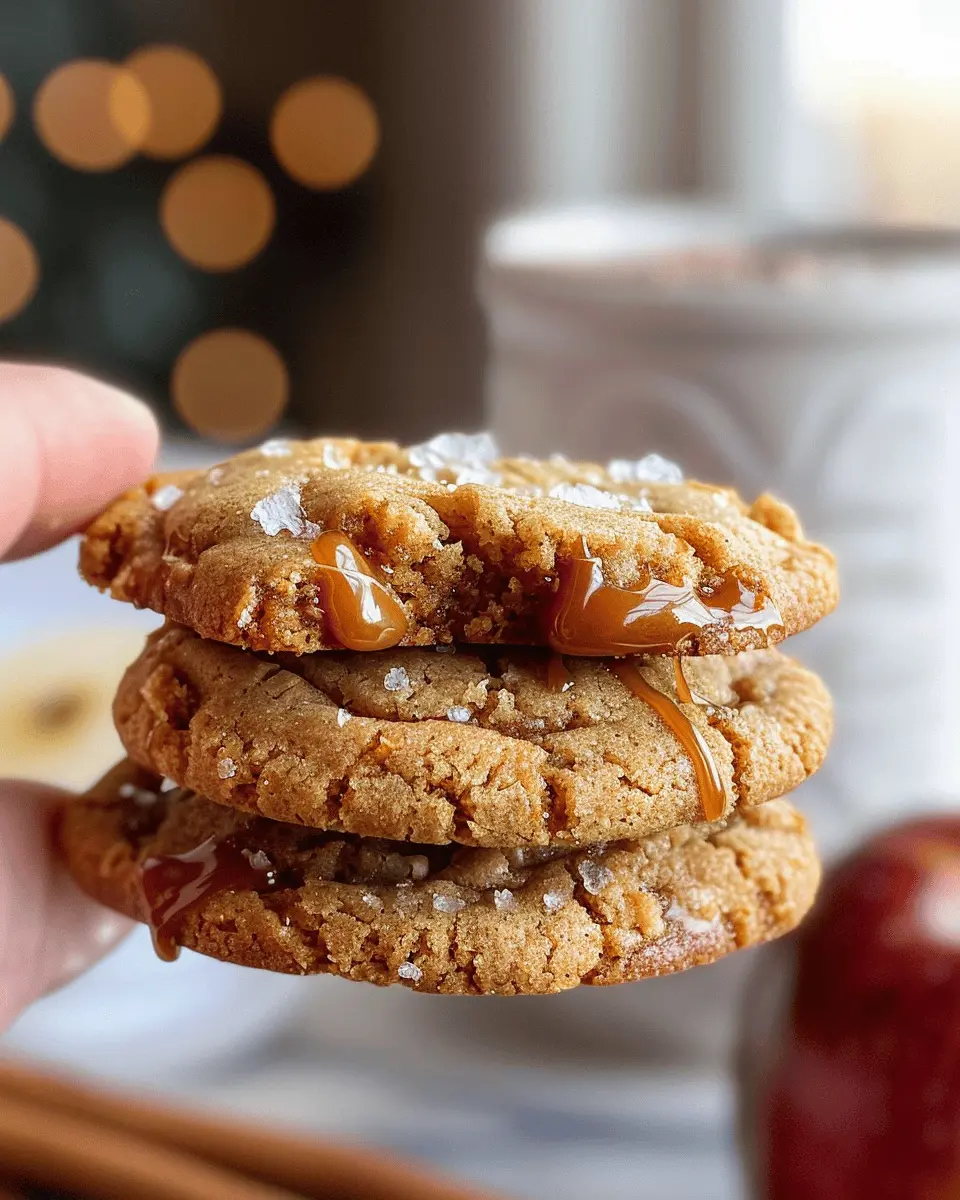 Apple Cider Caramel Cookies