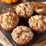 Apple Pumpkin Streusel Muffins Small Batch