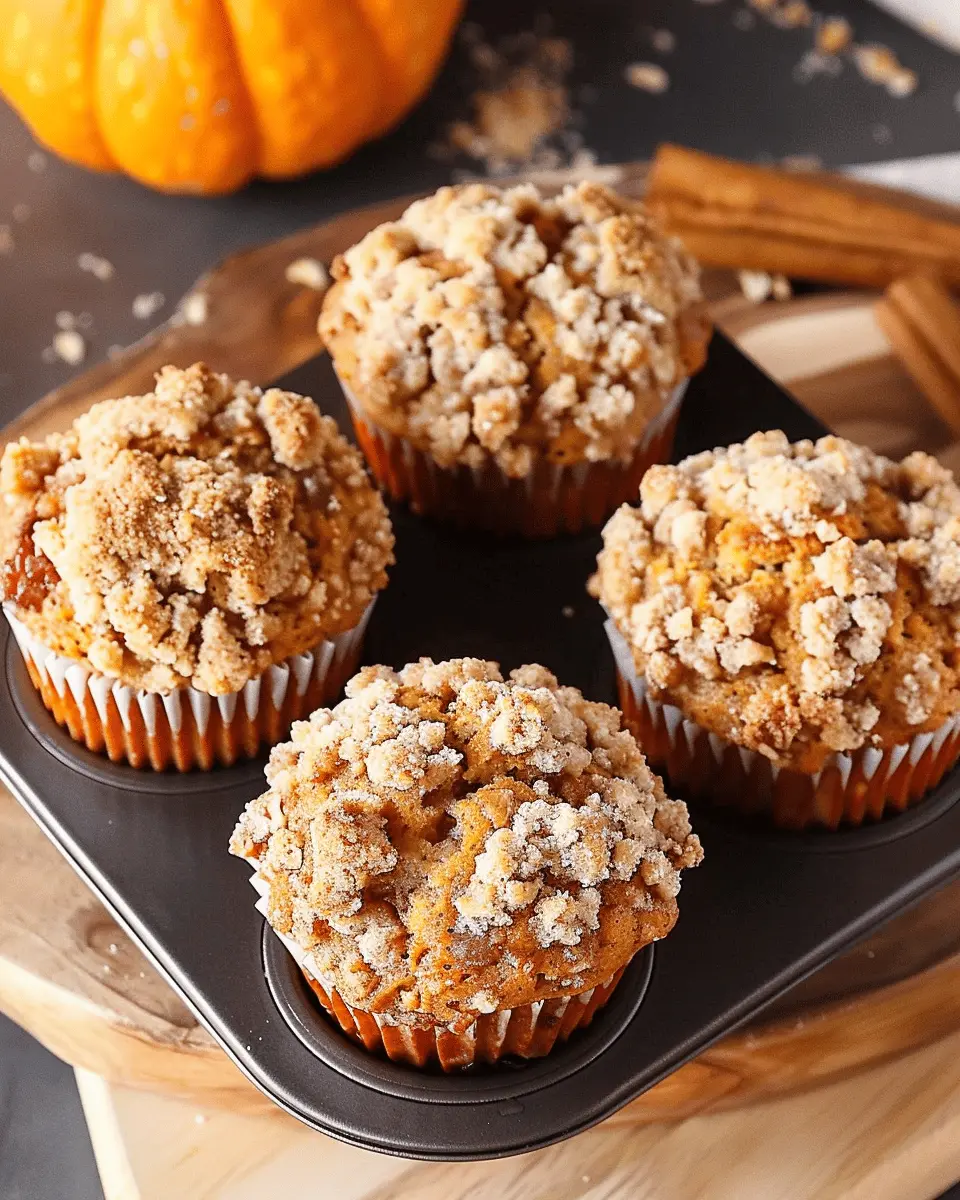 Apple Pumpkin Streusel Muffins Small Batch