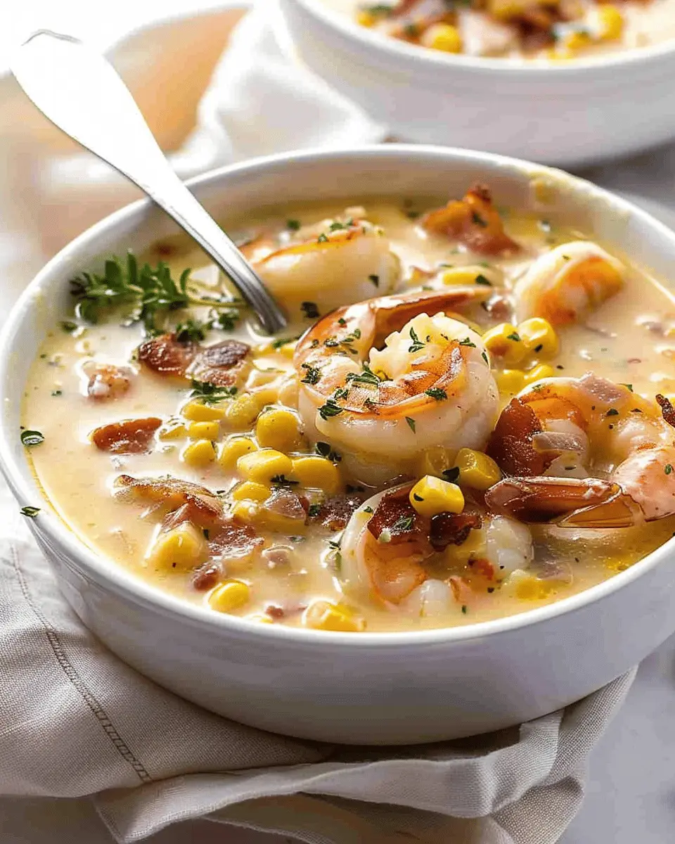 Bacon, Shrimp and Corn Chowder