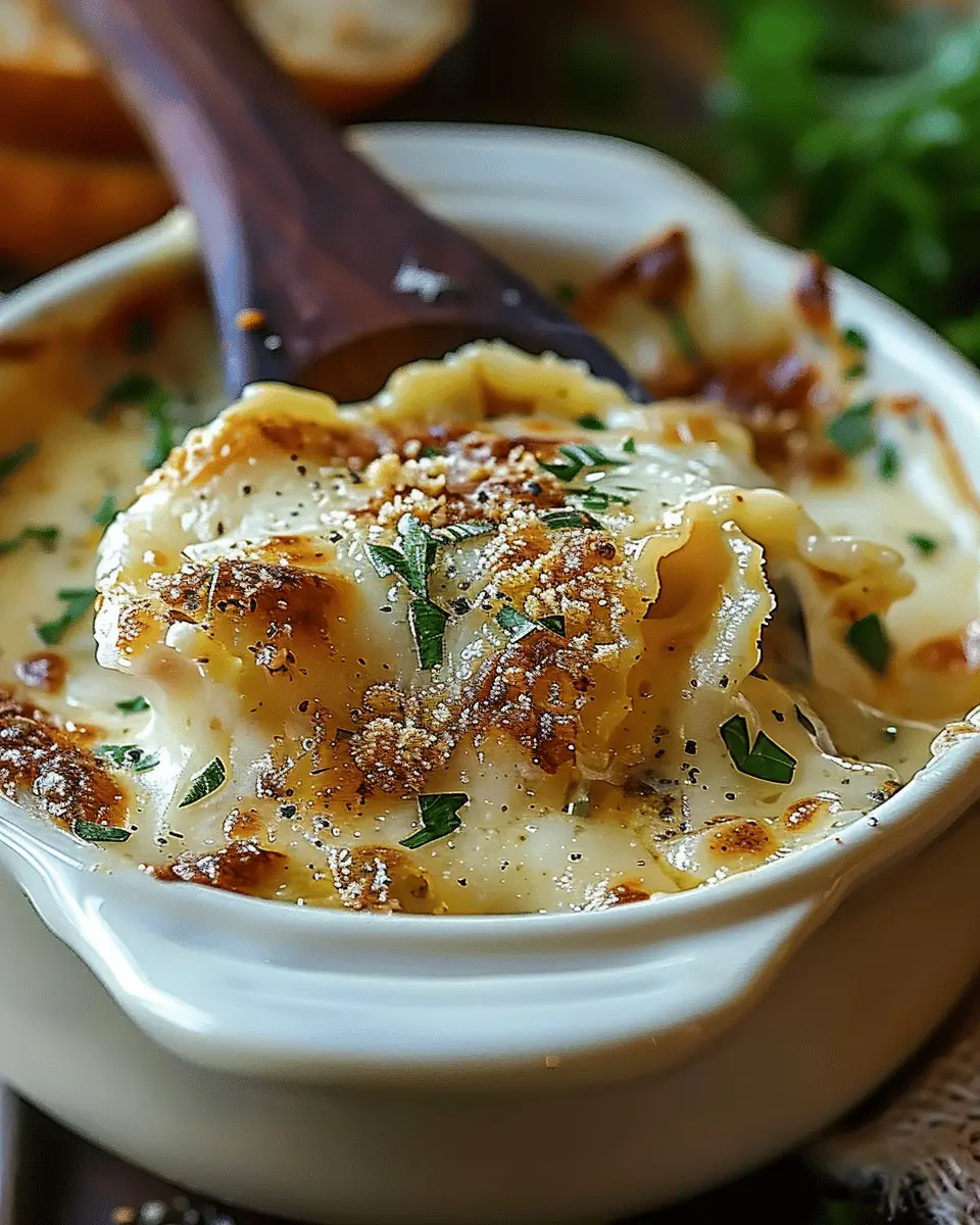 Creamy Alfredo Lasagna Soup