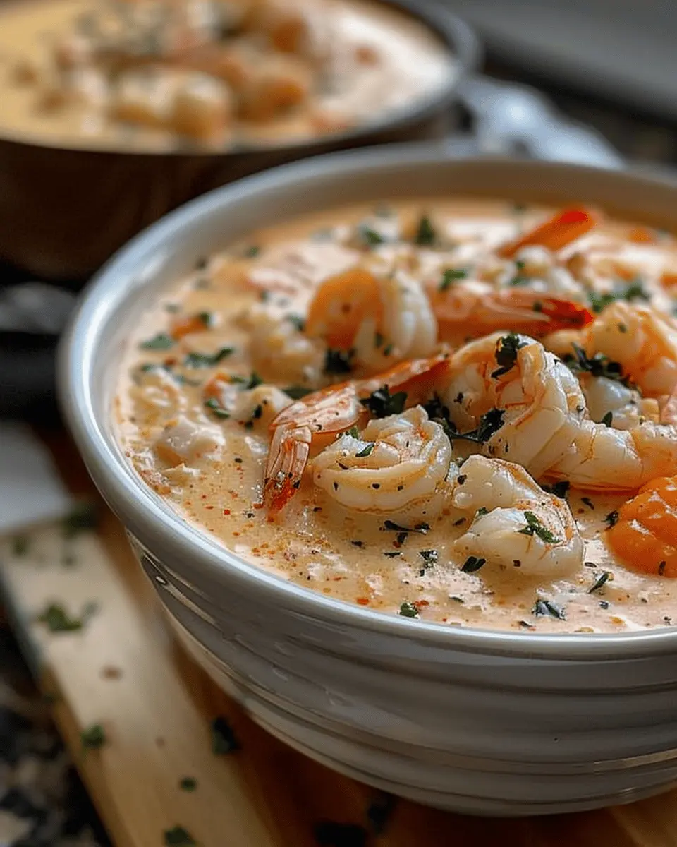 Creamy Crab and Shrimp Seafood Bisque