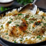 Creamy Smothered Chicken And Rice