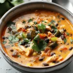Easy Chicken, Poblano, and Black Bean Soup