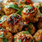Easy Thai Baked Chicken Meatballs