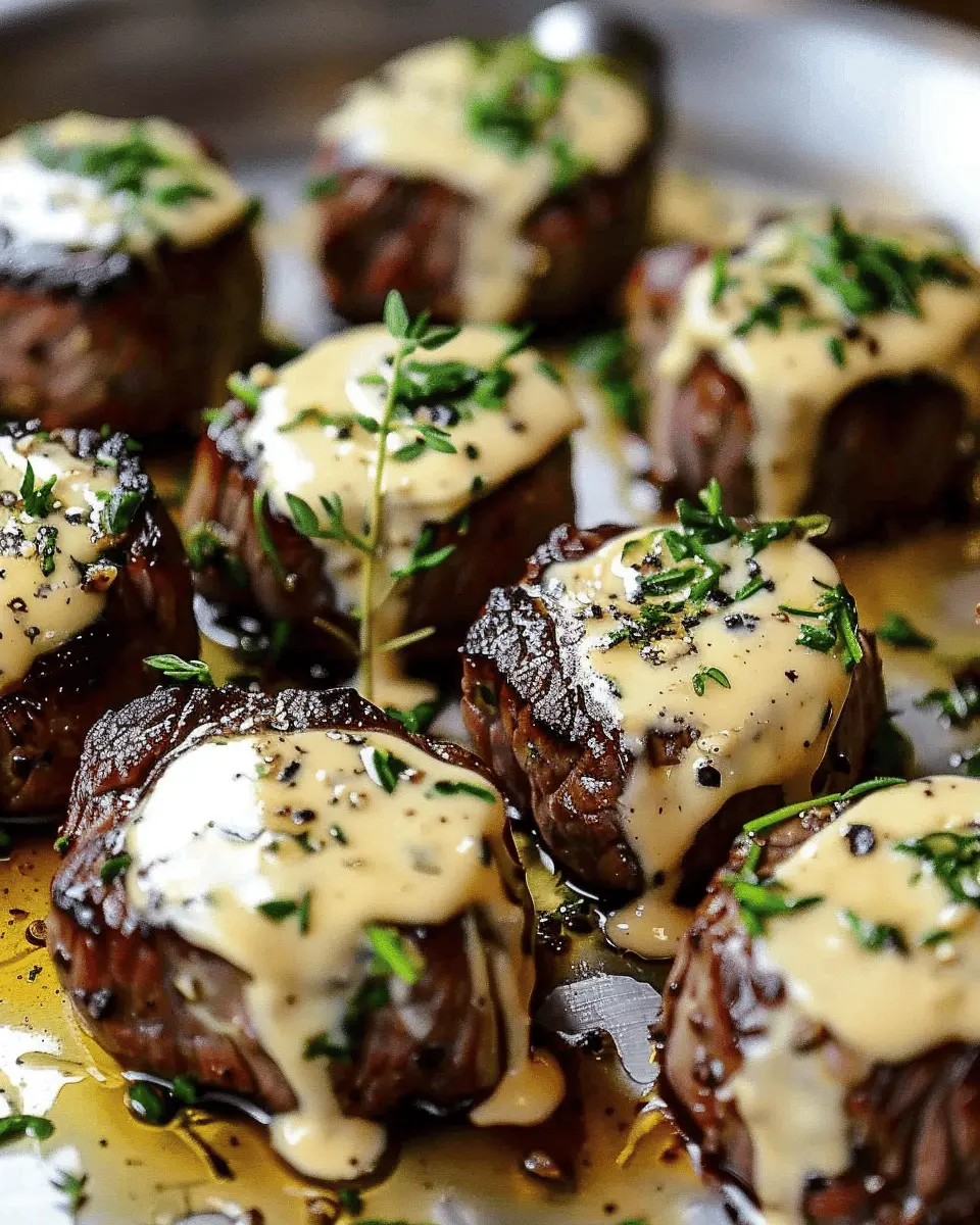 Garlic Butter Steak Bites with Parmesan Cream Sauce