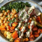 Glow Bowl Recipe: Roasted Veggie, Tahini Yogurt Sauce