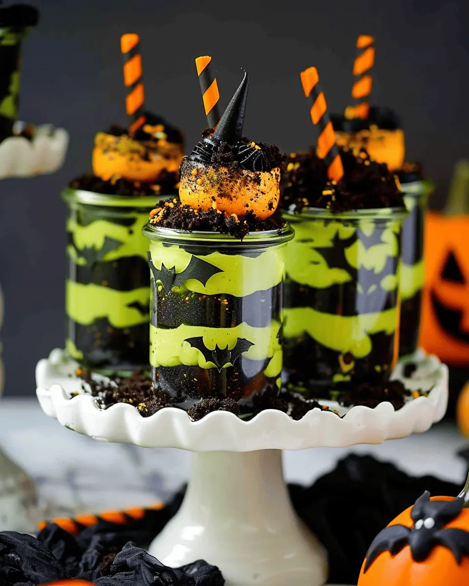 Halloween Cake Jars