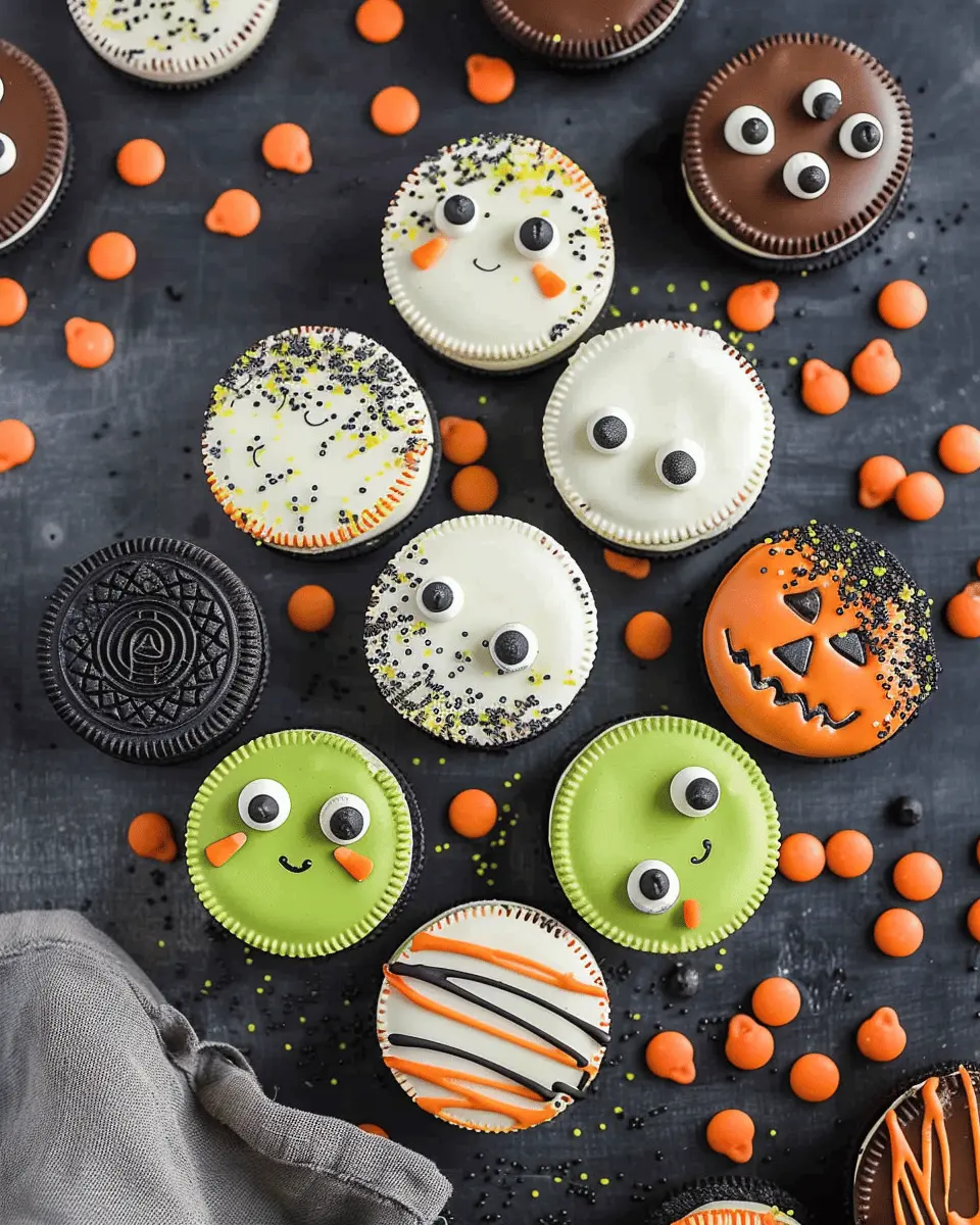 Halloween Dipped Oreo Cookies