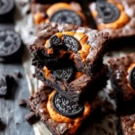 Halloween Oreo Cookie Boo Brownies