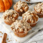 Pumpkin Cinnamon Streusel Muffins