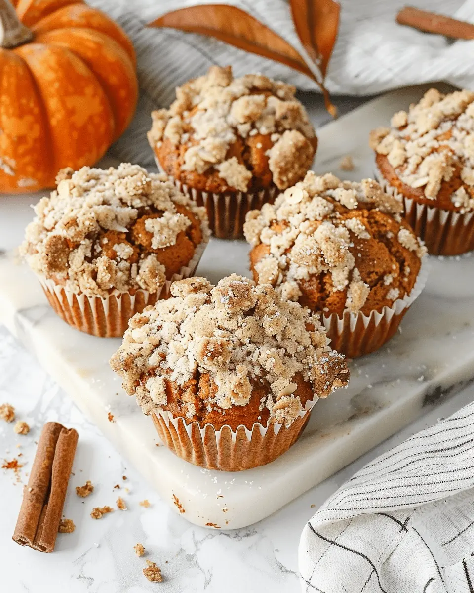 Pumpkin Cinnamon Streusel Muffins