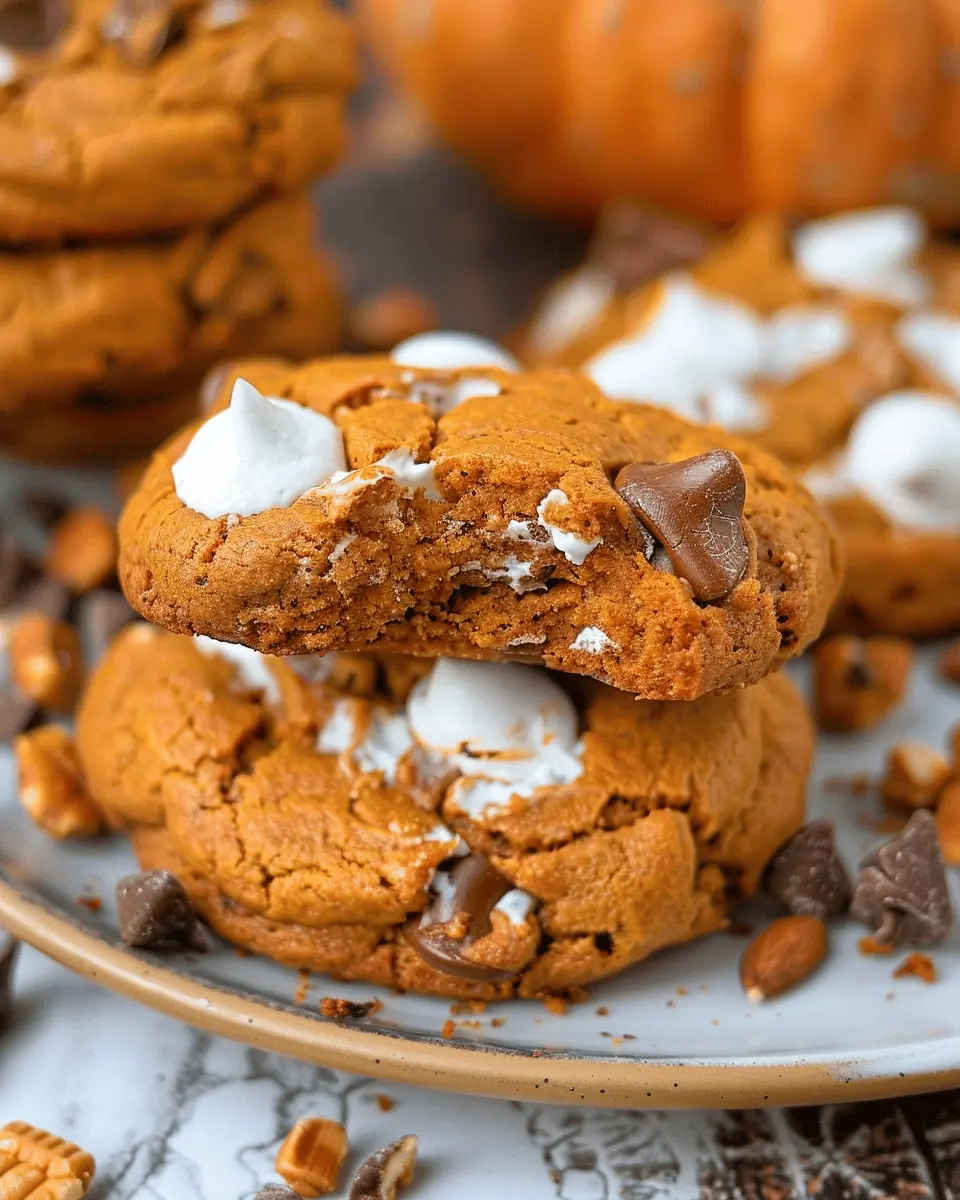 Pumpkin S’mores Cookies